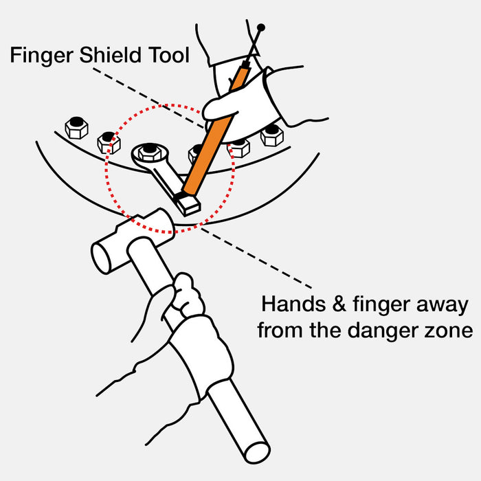 Fingershield, Finger Saver, Hand Safety Tool